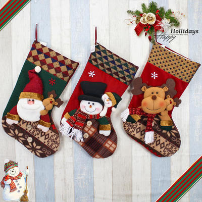 圣誕飾品】圣誕襪子圣誕老人糖果袋圣誕裝飾襪圣誕節(jié)用品圣誕裝飾品- 金聯 .